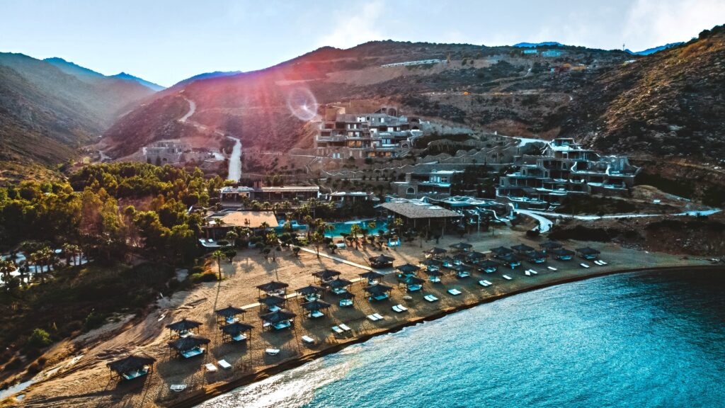 View of Calilo Resort on the Greek Island of Ios